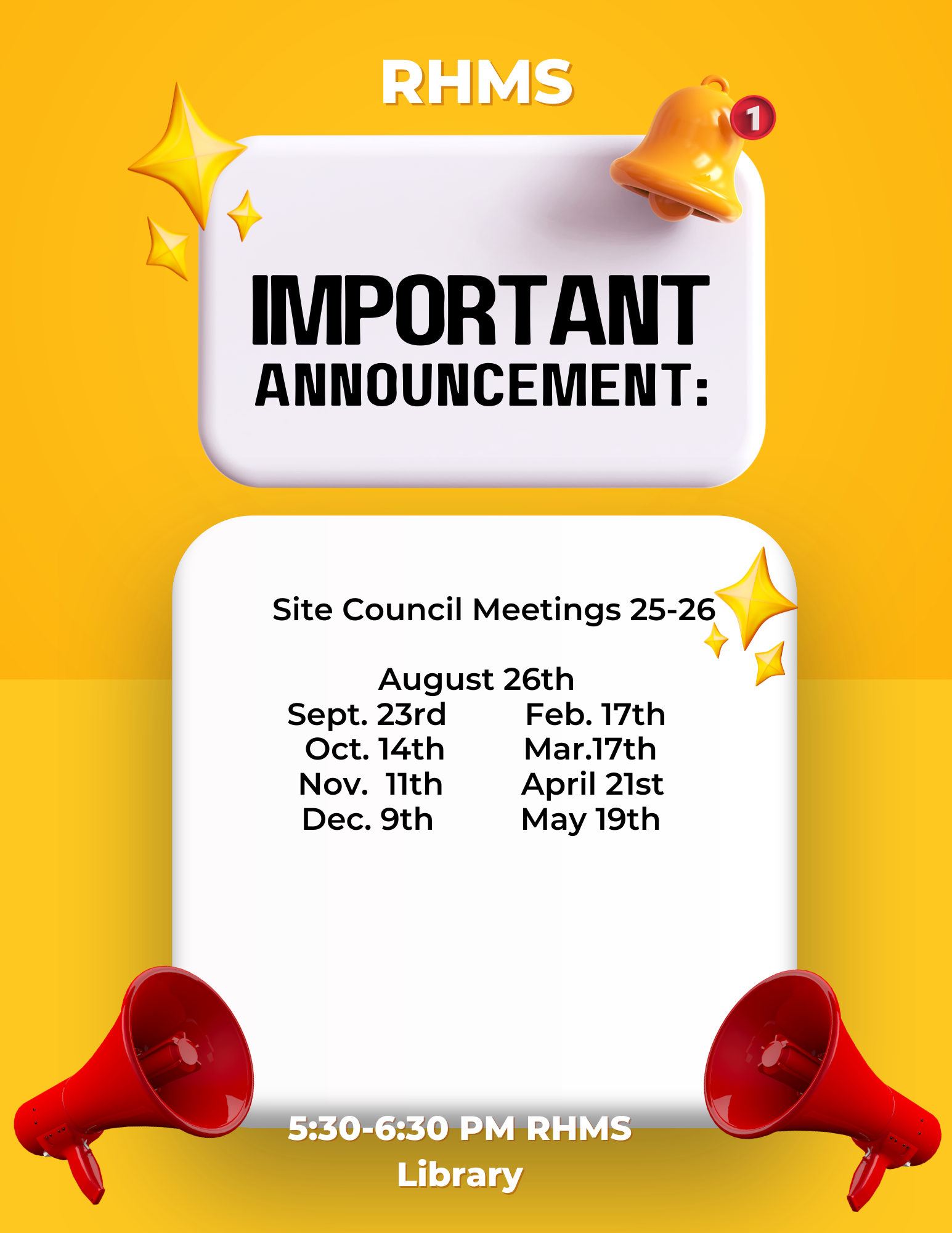 ELAC and Site meeting